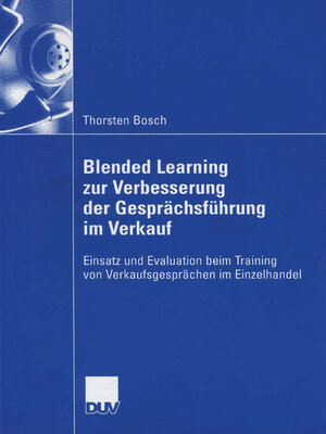 cover image of Blended Learning zur Verbesserung der Gesprächsführung im Verkauf